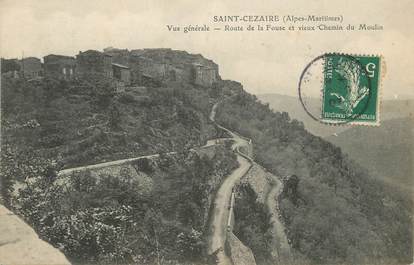 / CPA FRANCE 06 "Saint Cézaire, route de la Fouse et vieux chemin du moulin"