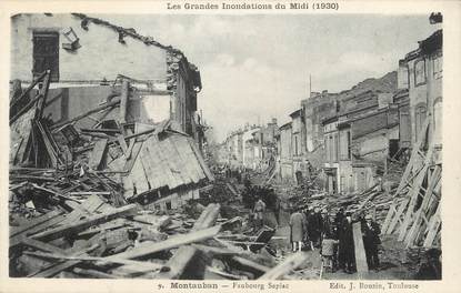 / CPA FRANCE 82 "Montauban, faubourg Sapiac" / INONDATIONS 1930