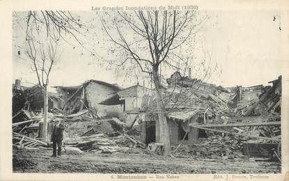 / CPA FRANCE 82 "Montauban, rue Neuve" / INONDATIONS 1930