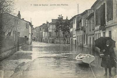 / CPA FRANCE 82 "Montauban, Côté Sapiac, jardin des plantes" / INONDATIONS 1930