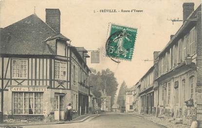 / CPA FRANCE 76 "Fréville, route d'Yvetot"