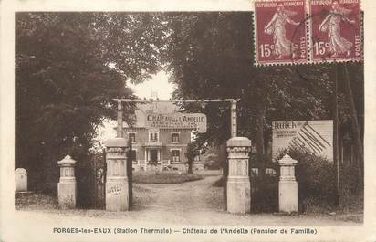 / CPA FRANCE 76 "Forges les Eaux, château de l'Andelle"