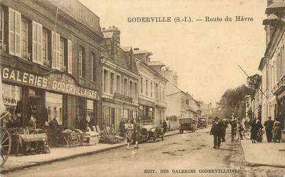 / CPA FRANCE 76 "Goderville, route du Hâvre"
