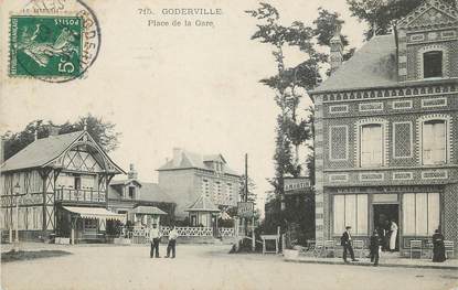 / CPA FRANCE 76 "Goderville, place de la Gare"
