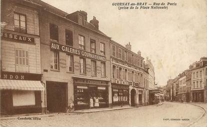 / CPA FRANCE 76 " Gournay en Bray, rue de Paris"