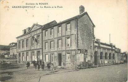 / CPA FRANCE 76 "Grand Quevilly, la mairie et la poste"