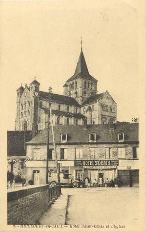 / CPA FRANCE 76 "Hericourt en Caux, hôtel Saint Denis et l'église"