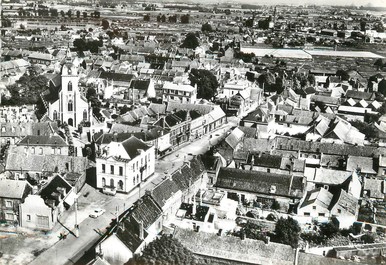 / CPSM FRANCE 59 "Sin Le Noble, vue panoramique, l'église et la mairie"