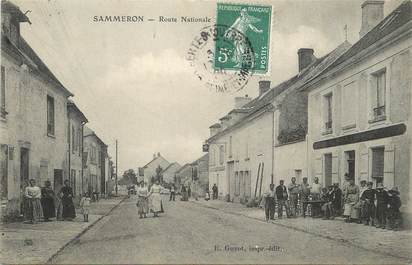 / CPA FRANCE 77 "Sammeron, route Nationale"