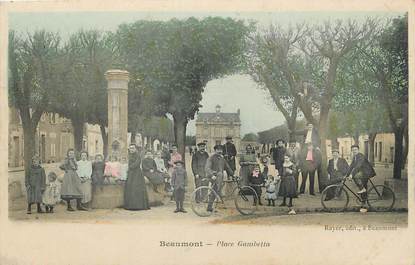 / CPA FRANCE 95 "Beaumont sur Oise, place Gambetta"