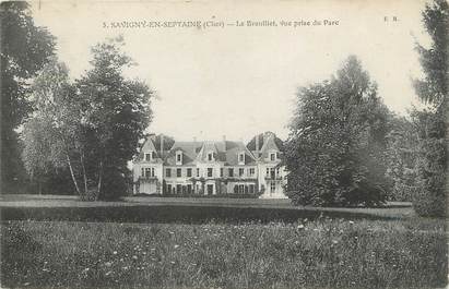 / CPA FRANCE 18 "Savigny en Septaine, le Breuillet, vue prise du parc"