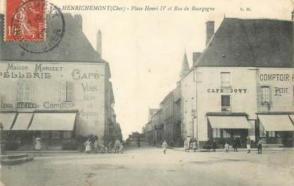 / CPA FRANCE 18 "Henrichemont, place Henri IV et rue de Bourgogne"