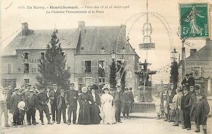 / CPA FRANCE 18 "Henrichemont, fêtes des 15 et 16 août 1908"