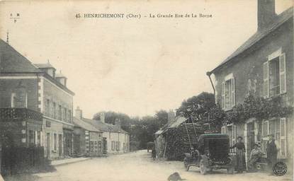 / CPA FRANCE 18 "Henrichemont, la grande rue de la Borne"