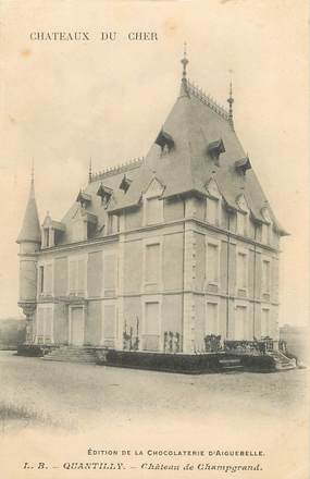 / CPA FRANCE 18 "Quantilly, château de Champgrand"