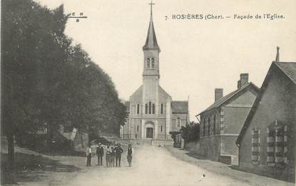 / CPA FRANCE 18 "Rosières, façade de l'église"