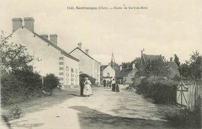 / CPA FRANCE 18 "Santranges, route de Sury ès Bois"