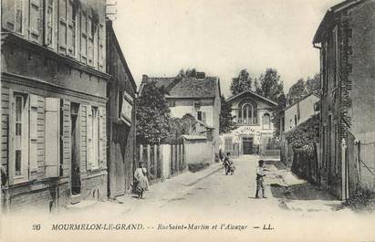 / CPA FRANCE 51 "Mourmelon le Grand, rue Saint Martin et l'Alcazar"