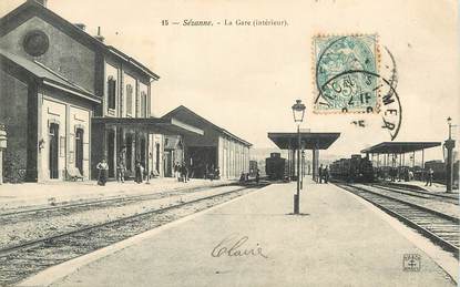 / CPA FRANCE 51 "Sézanne, la gare"