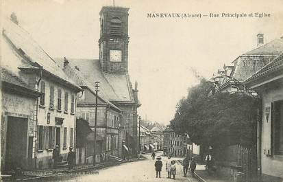 / CPA FRANCE 68 "Massevaux, rue principale et l'église"