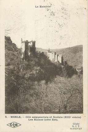 / CPA FRANCE 19 "Merle, les ruines"