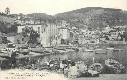 / CPA FRANCE 06 "Villefranche, vue générale, le quai"