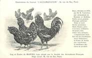 Oiseaux / CPA COQ / POULE "Journal l'acclimatation, type de Mantes"