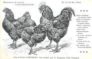 Oiseaux / CPA COQ / POULE "Journal l'acclimatation, type Langshan"