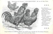 Oiseaux / CPA COQ / POULE "Journal l'acclimatation, type de Crève Coeur"