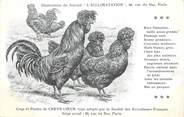 Oiseaux / CPA COQ / POULE "Journal l'acclimatation, type de Crève Coeur"