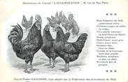 Oiseaux / CPA COQ / POULE "Journal l'acclimatation, type Gasconne"