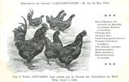 Oiseaux / CPA COQ / POULE "Journal l'acclimatation, type d'Estaires"