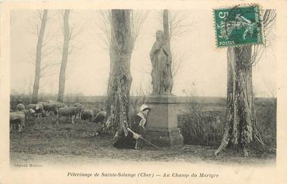 / CPA FRANCE 18 "Pélérinage de Sainte Solange, au champ du Martyre"