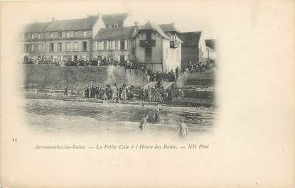 / CPA FRANCE 14 "Arromanches les Bains, la petite cale à l'heure des bains"