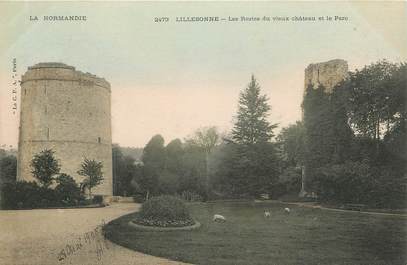 / CPA FRANCE 76 "Lillebonne, les restes du vieux château et le parc"