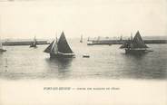 14 Calvado / CPA FRANCE 14 "Port en Bessin, sortie des barques de pêche" /  BATEAU