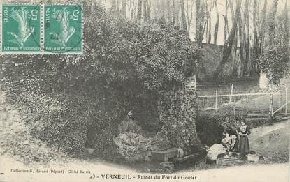 / CPA FRANCE 27 "Verneuil, ruines du fort du Goulet"