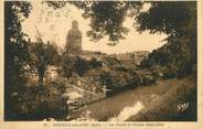 27 Eure / CPA FRANCE 27 "Verneuil sur Avre, les fossés et l'église Saint Jean"