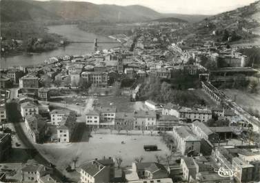 / CPSM FRANCE 26 "Saint Vallier sur Rhone, vue générale aérienne"