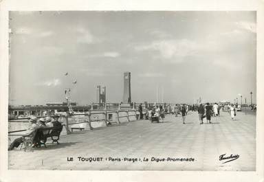 / CPSM FRANCE 62 "Le Touquet Paris Plage, la digue Promenade"