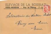 62 Pa De Calai / CPSM FRANCE 62 "Vieil Hesdin, Par la Parcq, élevage de la Roseraie" / CARTE PUBLICITAIRE