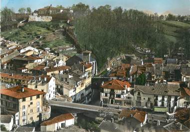 / CPSM FRANCE 64 "Saint Jean Pied de Port, le Nive, l'église et la citadelle"