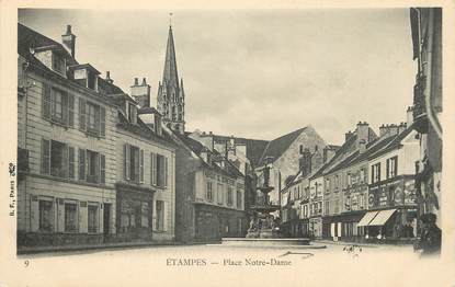 / CPA FRANCE 91 "Etampes, place Notre Dame"