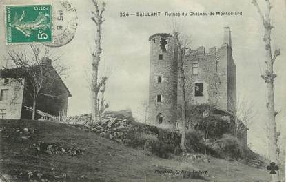 / CPA FRANCE 63 "Saillant, ruines du château de Montcelard"