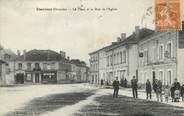 33 Gironde / CPA FRANCE 33 "Etauliers, la place et la rue de l'église"