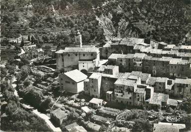 / CPSM FRANCE 06 "Castellar, vue aérienne sur l'église et le centre du village"