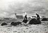 29 Finistere / CPSM FRANCE 29 "Saint Guenole Penmarch, récolte du Goëmon"