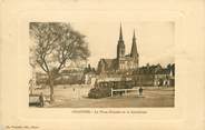 28 Eure Et Loir / CPA FRANCE 28 "Chartres, la place Châtelet et la cathédrale"