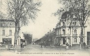 03 Allier / CPA FRANCE 03 "Saint Pourçain sur Sioule, avenue de la gare et caisse d'Epargne" / BANQUE
