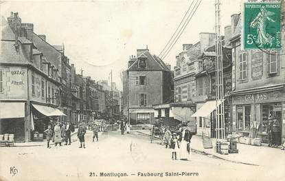 / CPA FRANCE 03 "Montluçon, faubourg Saint Pierre"